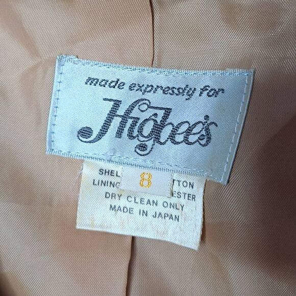 Higbees Vintage 1970s Corduroy Blazer in Tan size 8 - Picture 5 of 7